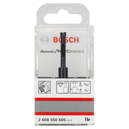  Bosch 2608550605 Diamond Drill Bit, 5mm x 35mm, Black