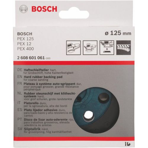  Bosch 2608601061 Grinding Plate for PEX 12, PEX 125, HARD, 125mm