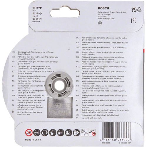  Bosch Professional 2608615131 Diamond Cutting Disc Best for Ceramic X-Lock Extraclean Turbo Diameter 115 mm Bore Diameter 22.23 mm