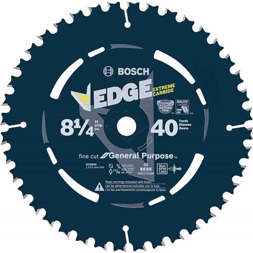  BOSCH DCB840 8-1/4 In. 40 Tooth Daredevil Portable Saw Blade Finishing