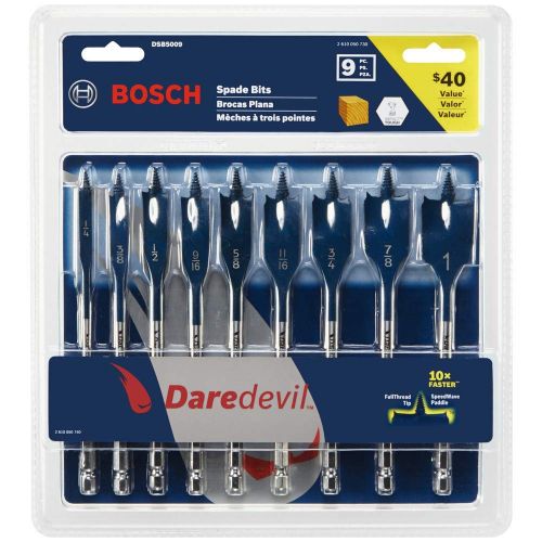  Bosch DSB5009 9 pc. Daredevil Spade Bit Set