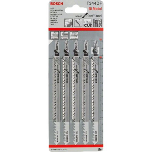  Bosch 2608634243 Jigsaw BladeT 344 DF (5 Piece)