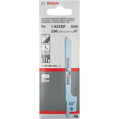  Bosch 2608656253 Saber Saw Blade S 422 Bf 5 Pcs