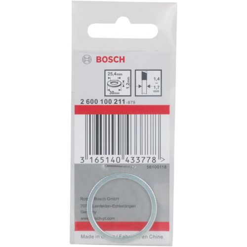  Bosch Professional 2600100211 Reduction Ring for Circular Saw Blades 30 X 25,4 X 1,2 mm, Silver/White