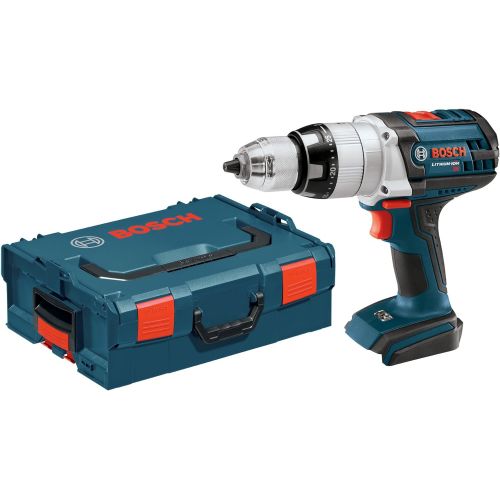  Bosch Bare-Tool HDH181BL 18-Volt Lithium-Ion 1/2-Inch Brute Tough Hammer Drill/Driver with L-BOXX-2 and Exact-Fit Tool Insert Tray , Blue