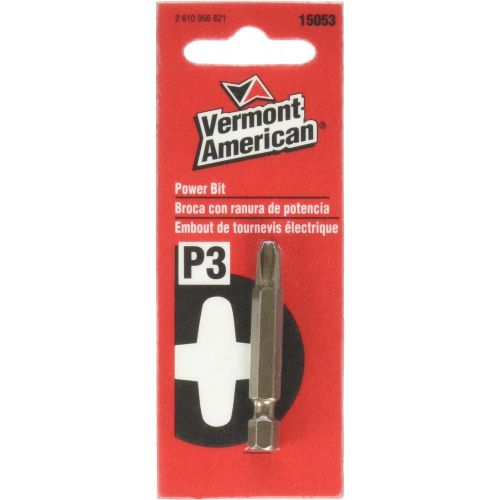 BOSCH Vermont American 15053 Type Phillips Size Number 3 with 1-5/16-Inch Length Extra Hard Screwdriver Bit