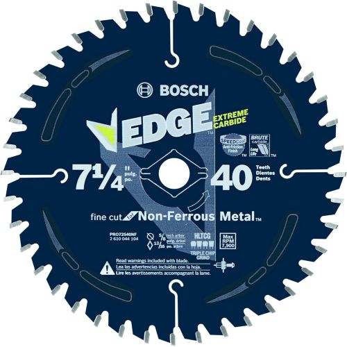  Bosch PRO72540NF 7-1/4 In. 40 Tooth Edge Non-Ferrous Metal-Cutting Circular Saw Blade