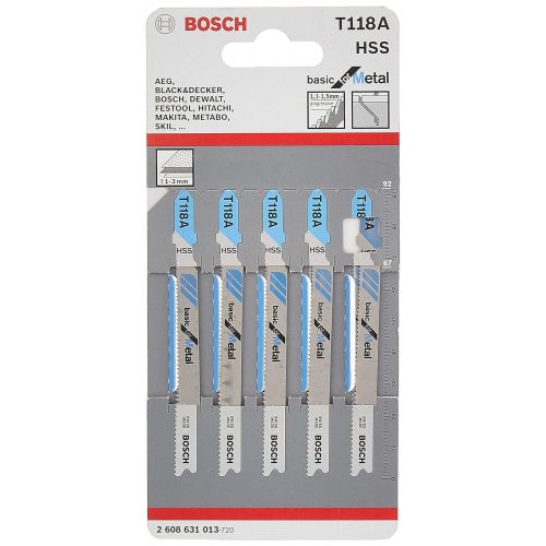  Bosch 2608631032 Jigsaw BladeT 218 A (5 Piece)