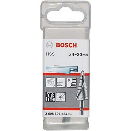  Step Drill Bosch Steel Rapid for Metal HSS 4-20mm HEX