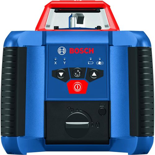  BOSCH REVOLVE2000 GRL2000-40HK Exterior 2000ft Range Horizontal Self-Leveling Cordless Rotary Laser Kit with Tripod, 13ft Grade Rod and Laser Receiver