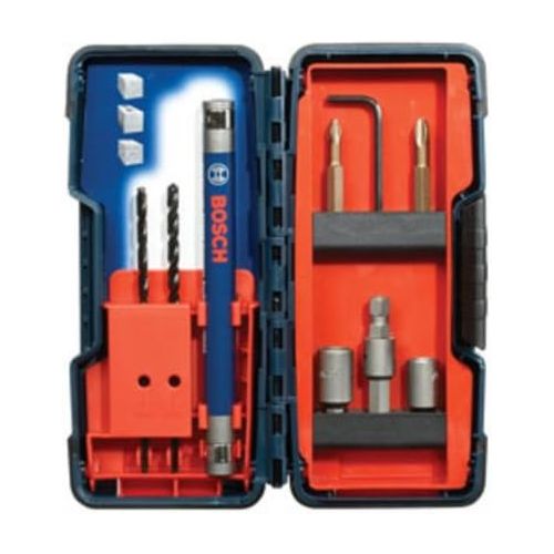  BOSCH TC900 9-Piece Flat Shank Drill Bit Set , Black