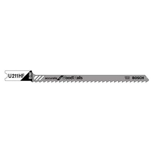  Bosch U211HF 3-5/8 10 TPI Bi-Metal Universal Shank Jigsaw Blade 5 Pack