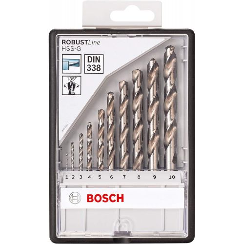  Bosch 2607010535 Metal Drill Bit-SetRobust Line Hss-G 10 Pcs