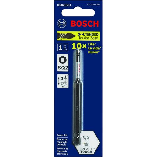  BOSCH ITSQ23501 3.5 In. Square #2 Impact Tough Screwdriving Bit