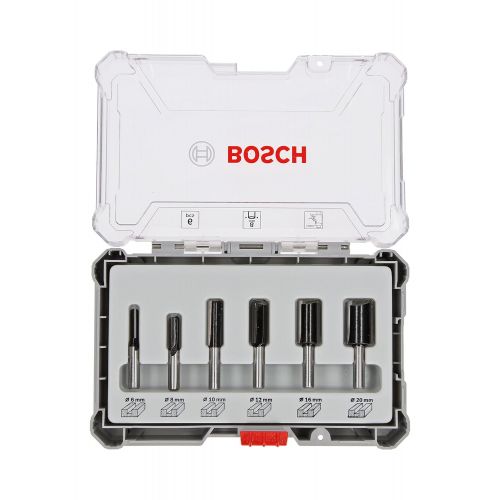  Bosch Professional 2607017466 6-Piece Set Groove Cutter Set for Wood for 8mm Shank Router