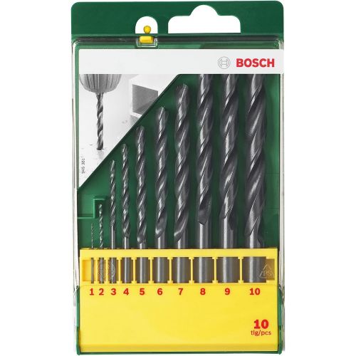  Bosch 2607019442 Metal Drill Bit-Set of Hss-R 10 Pcs