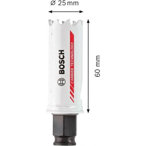  Bosch Professional 2608594165 Tungsten Carbide Hole Saw Endurance for Heavy Duty (Ø 25 mm, Drill accessories)