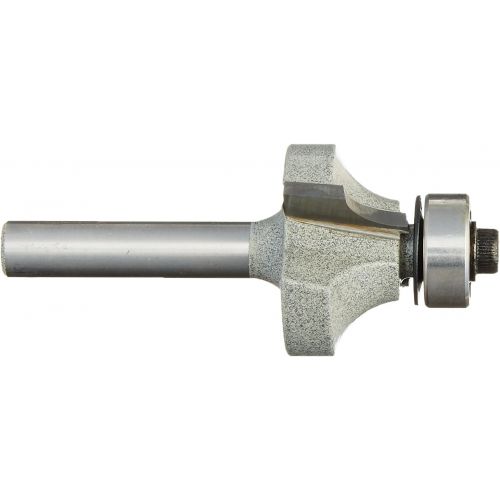  BOSCH Vermont American 23132 1/4-Inch Radius Carbide Tipped Roundover and Bead Router Bit, 2-Inch Ball Bearing 2-Flute 1/4-Inch Shank