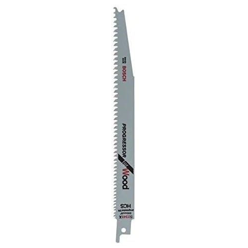  Bosch Professional 100 Pieces Sabre Saw Blade S 2345 X Progressor for Wood (for Wood, 200 x 19 x 1.25 mm, Sabre Saw Accessories)