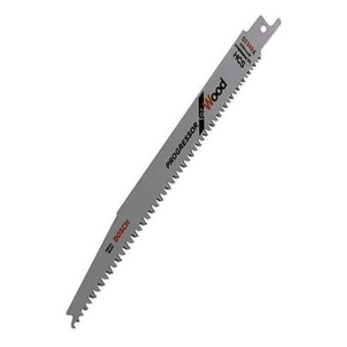  Bosch Professional 100 Pieces Sabre Saw Blade S 2345 X Progressor for Wood (for Wood, 200 x 19 x 1.25 mm, Sabre Saw Accessories)