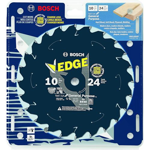  Bosch CBCL1024T 10 In. 24 Tooth Edge Cordless Circular Saw Blade for General Purpose