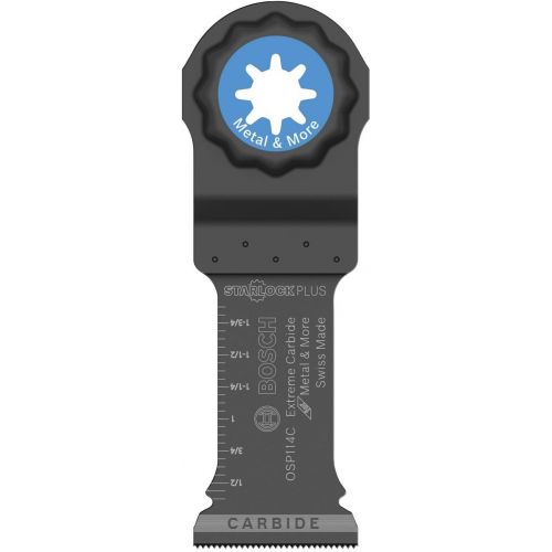  BOSCH OSP114C 1-1/4 In. StarlockPlus Oscillating Multi Tool Carbide Plunge Cut Blade