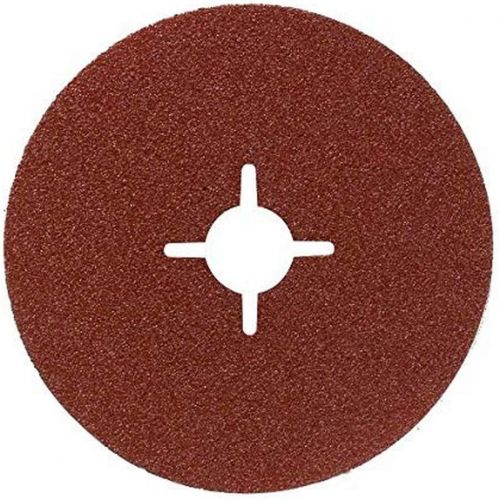  Bosch 2609256248 Fibre Sanding Disc Set for Angle Grinder Clamped for Wood and Metal 115 mm Disc, 22 mm Bore, 12 Pieces Mixed Grit