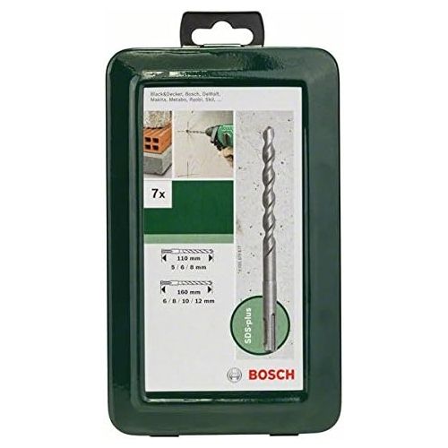  Bosch 2609255543 SDS-Plus Hammer Drill Bit Set (7 Pieces)