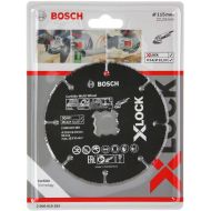 Bosch Professional 2608619283 Cutting Disc for Wood and Plastics X-Lock, Diameter 115 mm, Bore Diameter 22.23 mm, Thickness 1.6 mm