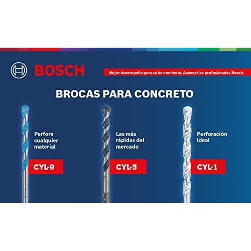  BOSCH HCBG06 1/4 In. x 6 In. BlueGranite Carbide Hammer Drill Bit