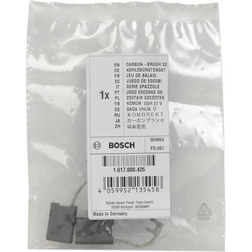  Bosch 1617000425 Replacement Carbon Brush Set for 11304, BH2760, BH2770-2 Pack