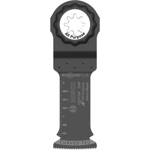  BOSCH OSP114F 1-1/4 In. StarlockPlus Oscillating Multi Tool Bi-Metal Plunge Cut Blade