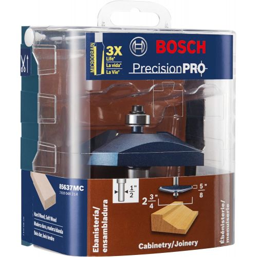  Bosch 85637MC 2-3/4 In. x 5/8 In. Carbide-Tipped Traditional Raised Panel Router Bit