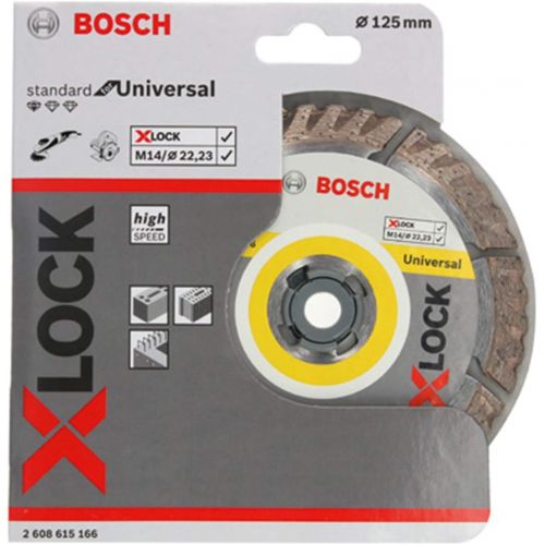  Bosch Professional 2608615166 Cutting Disc Standard (Universal, X-Lock, Diameter 125 mm, Bore Diameter 22.23 mm, Cutting Width 2 mm)