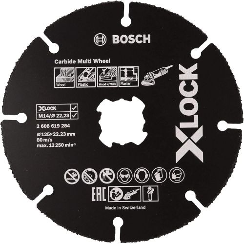  Bosch Professional 2608615166 Cutting Disc Standard (Universal, X-Lock, Diameter 125 mm, Bore Diameter 22.23 mm, Cutting Width 2 mm)