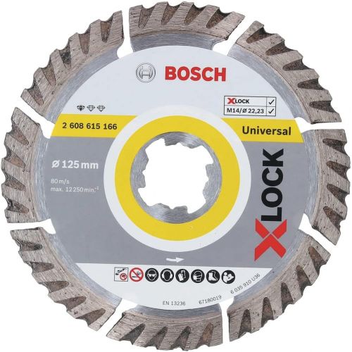  Bosch Professional 2608615166 Cutting Disc Standard (Universal, X-Lock, Diameter 125 mm, Bore Diameter 22.23 mm, Cutting Width 2 mm)