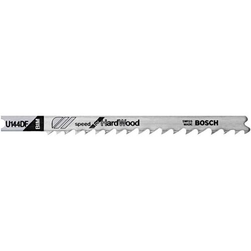  BOSCH U144DF 5-Piece 4 In. 6 TPI Progressive Tooth Speed for Hardwood U-shank Jig Saw Blades