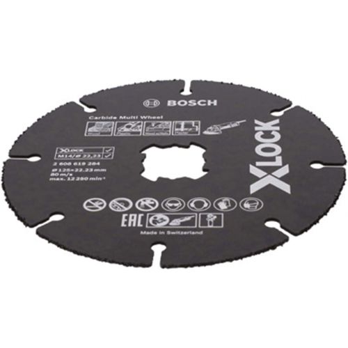  Bosch Professional 2608619284 Cutting Disc for Wood and Plastics X-Lock, Diameter 125 mm, Bore Diameter 22.23 mm, Thickness 1.6 mm