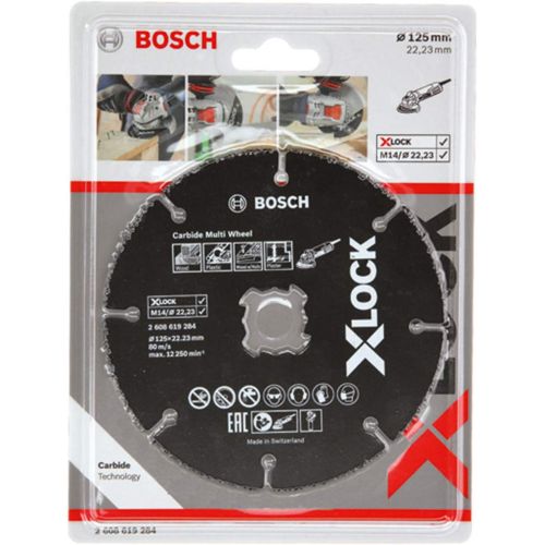  Bosch Professional 2608619284 Cutting Disc for Wood and Plastics X-Lock, Diameter 125 mm, Bore Diameter 22.23 mm, Thickness 1.6 mm