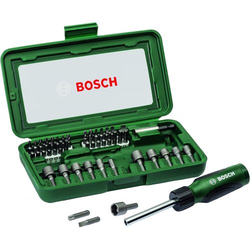  Bosch 2607019504 Screwdriver set (46 Piece), Assorted color