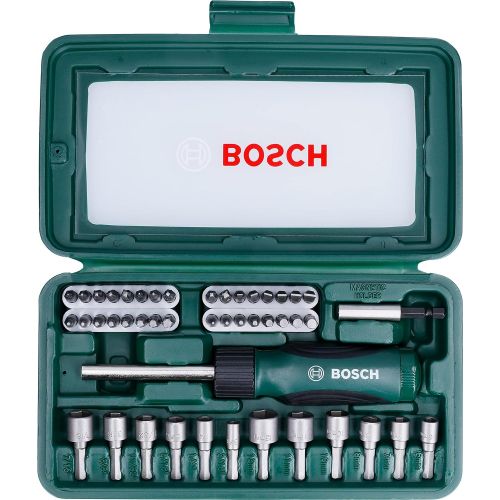  Bosch 2607019504 Screwdriver set (46 Piece), Assorted color