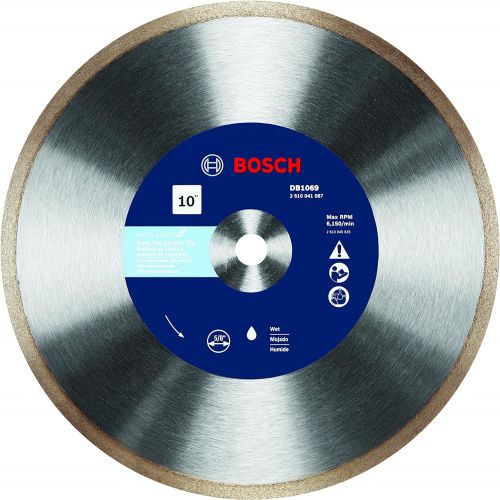  BOSCH DB1069 10 In. Rapido Premium Continuous Rim Diamond Blade for Glass Tile