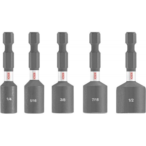  BOSCH ITNSV105 5 pc. Impact Tough 1-7/8 In. Nutsetter Set