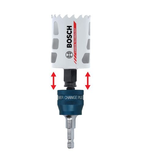  Bosch Professional 2608594258 Power Change Plus Adapter (Socket 3/8 Inch Hexagonal Shank, Including Drill Bit 7.15 x 105 mm, Hole Saw Accessories)