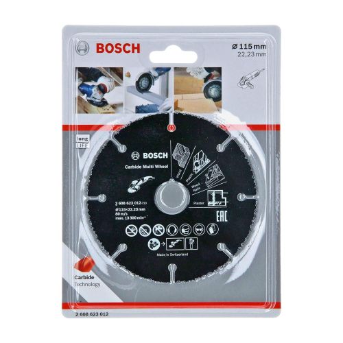  Bosch 2608623012 Cutting DiscMultiwheel of Tungsten Carbide 4.53In