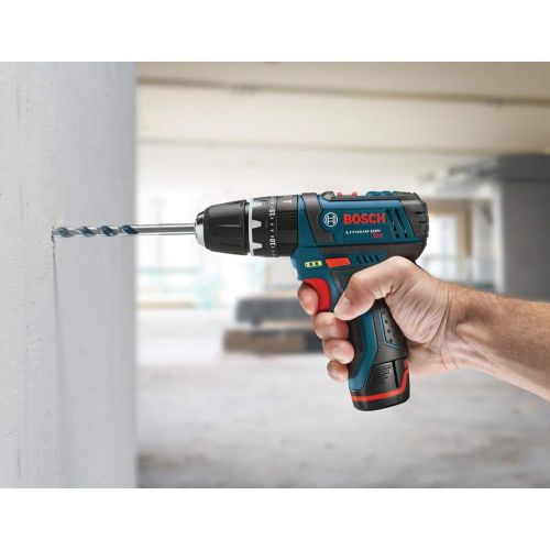  Bosch PS130N 12V Max 3/8 In. Hammer Drill/Driver (Bare Tool), Blue