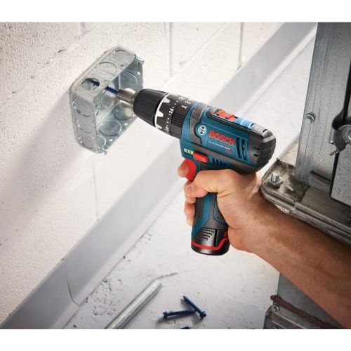  Bosch PS130N 12V Max 3/8 In. Hammer Drill/Driver (Bare Tool), Blue