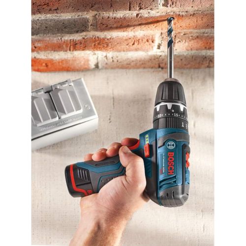  Bosch PS130N 12V Max 3/8 In. Hammer Drill/Driver (Bare Tool), Blue