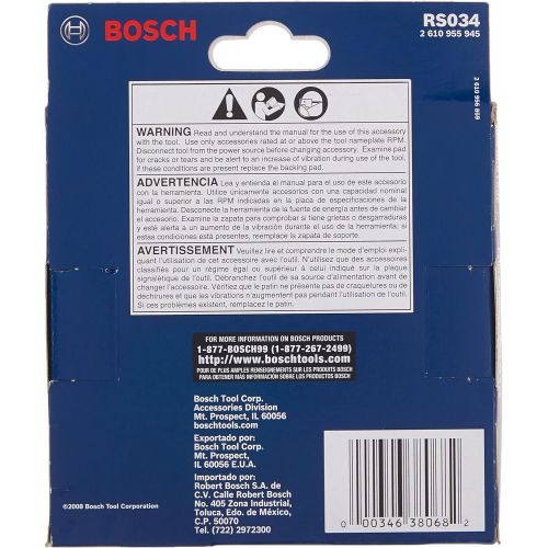  BOSCH 5 In. Soft Hook & Loop Pad