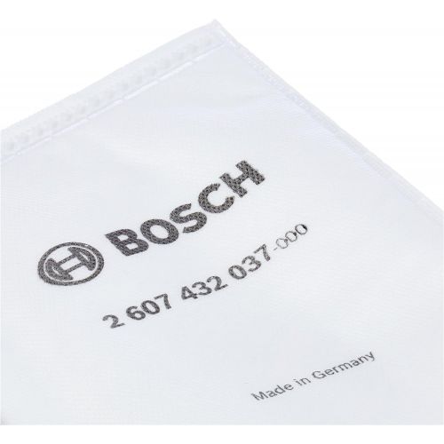 Bosch 2607432037 Fleece Filter Bag for GAS 35, White, Pack of 5